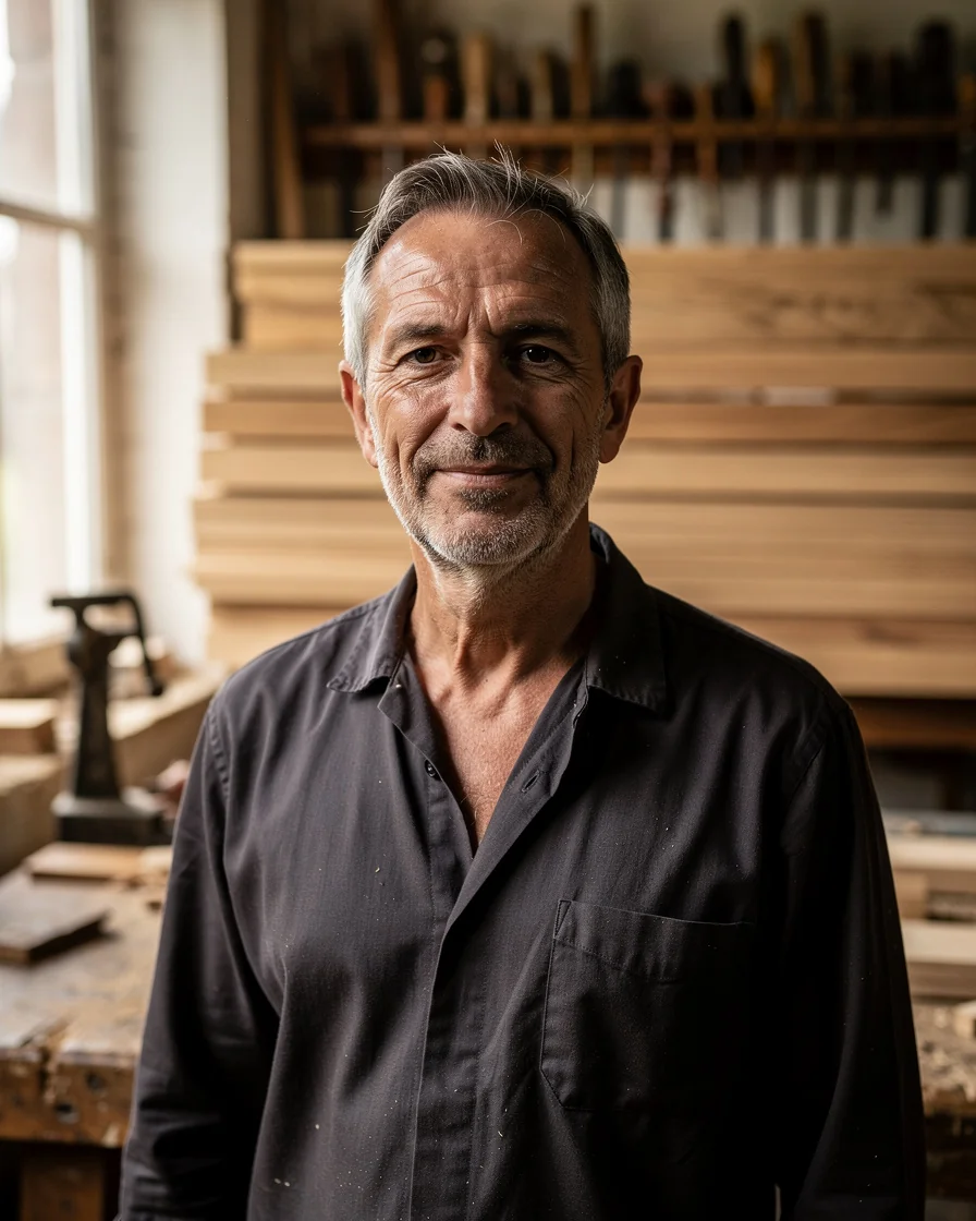 Portrait de Victor Dupuis, ancien menuisier